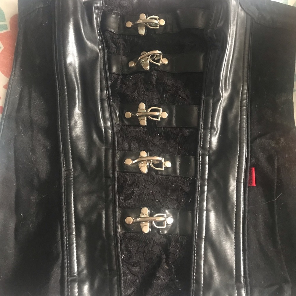 Tripp leather patch hook corset. RARE
